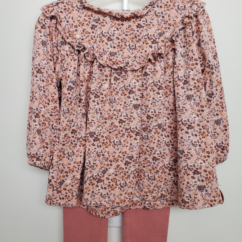 Deux par deux baby floral set